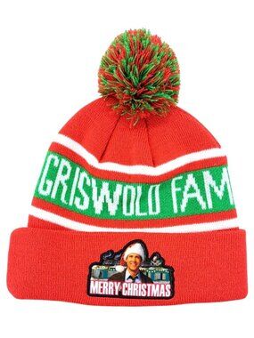 National Lampoon's Christmas Vacation Griswold Family Beanie Pom Hat Adult Chevy